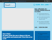 Tablet Screenshot of clearitwaste.co.uk